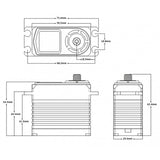 BH125W BL Servo HV 125.0kg/0.085sec @8,4V