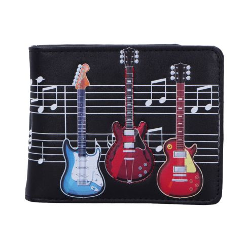 Nemesis Now Electric Guitars Embossed Music Wallet Black 11cm