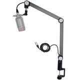 THRONMAX S1 CASTER Boom Arm Stand (Build-in USB-C 3 meters), Dark Gray
