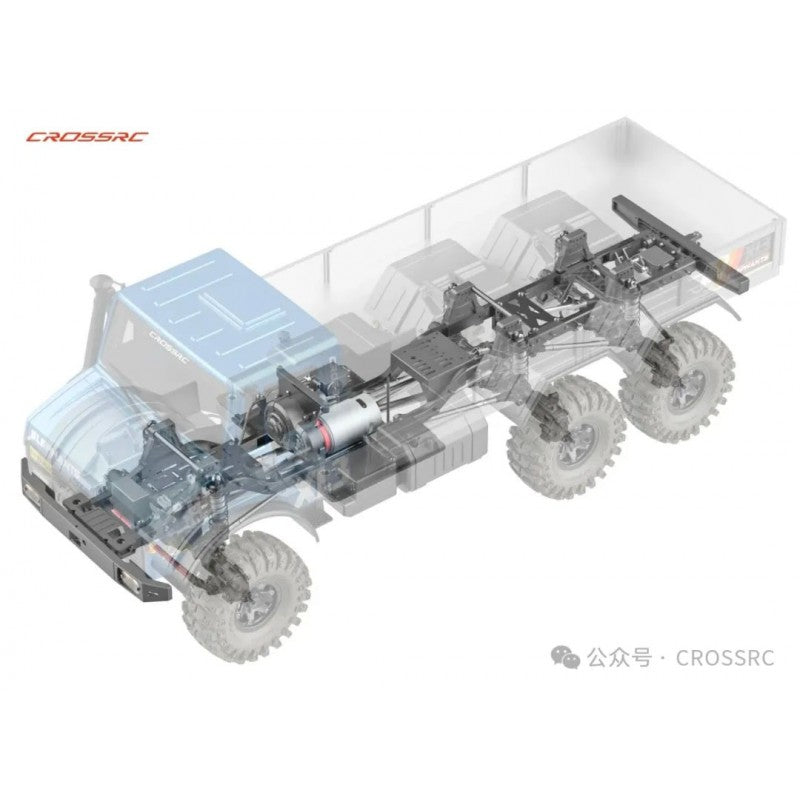 Crawling kit - EMO XL3 1/8 RTR 775 Brushed kit (Blue)