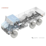 Crawling kit - EMO XL3 1/8 RTR 775 Brushed kit (Blue)