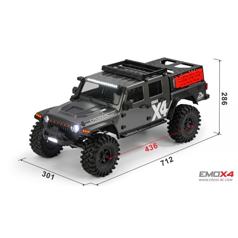 Crawling kit - EMOX4 1/8 RTR Brushless kit (Grey)