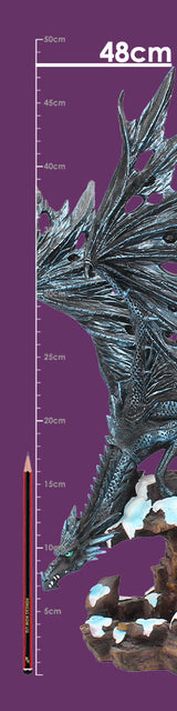 Nemesis Now Dragons Wisdom Black Ice 47cm