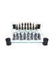 Raised Fantasy Kingdom Of The Dragon Chess Set With Corner Towers 43cm