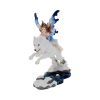 Free Spirit Figurine Fairy and White Winter Wolf Ornament