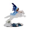 Free Spirit Figurine Fairy and White Winter Wolf Ornament