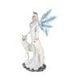 Aura Large Ice Fairy with Two Winter Wolf Companions Figurine