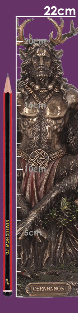 Cernunnos and Animals Horned God Bronze Figurine