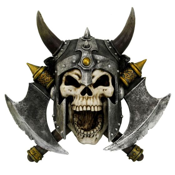 Valhalla's Vengeance Skeleton Viking Wall Plaque