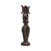 Triple Goddess Figurine Bronzed Wiccan Idol Ornament