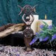 Triple Goddess Figurine Bronzed Wiccan Idol Ornament