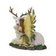 Adoration stag and spring fairy medium figurine