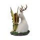 Adoration stag and spring fairy medium figurine
