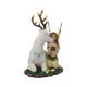 Adoration stag and spring fairy medium figurine