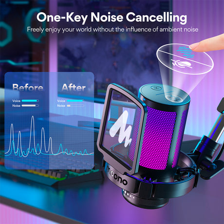 MAONO DGM20S Gamerwave Condenser USB Gaming RGB Microphone