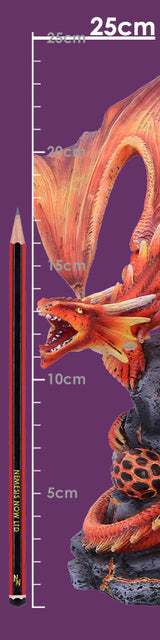 Adult Fire Dragon By Anne Stokes 24.5cm