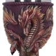 Ruth Thompson Flame Blade Red Fire Dragon Goblet Glass