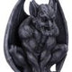 Adalward Dark Black Grotesque Gargoyle Figurine