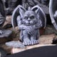 Quasi Dark Black Grotesque Gargoyle Figurine
