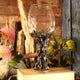 Bronze Forest Nectar Ancient Tree Spirit Green Man Goblet Wine Glass