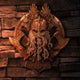 Bronze For Valhalla Viking Axe Hammer Raven Wall Plaque