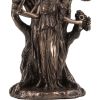 Triple Moon Goddess Hecate Bronze Figurine 18.5cm – billede 6