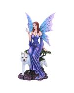 Lavender – Enchanted Kneeling Fairy Figurine