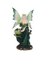 Esarosa – Gothic Fairy with Wolf Companion Figurine