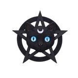 Feline Worship Cat Pentagram Wall Plaque 25.5cm