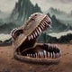 Metallic Tyrannosaurus Rex Head Trinket Dish