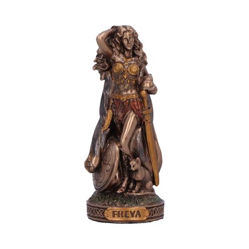 Freya Goddess of Love and Fertility Mini Bronze Figurine
