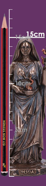 Hestia Goddess of Home and Hearth Bronze Figurine