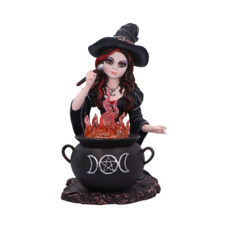 Althea Witch figurine with Flame Cauldron