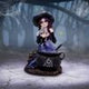 Alvina Witch Figurine with Owl and Cauldron