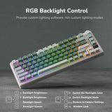 Royal Kludge M75 OLED 81K Phantom - RGB ANSI (ENG) wireless