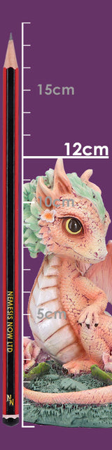 Carnation Flower Dragon Figurine