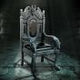 Black Dragon Full Size Throne 130cm