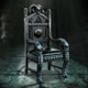 Black Skull Full Size Throne 127cm