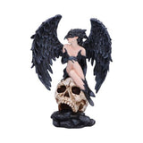 Riven – Gothic Winged Figurine on Skull Base
