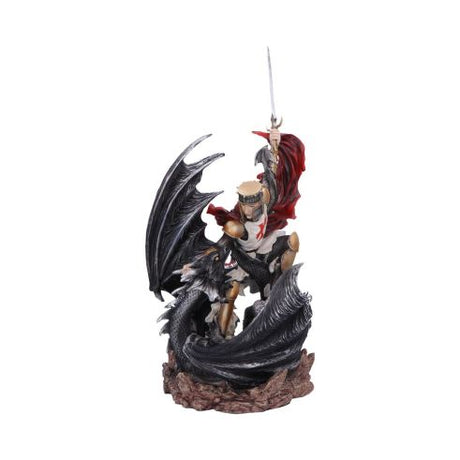 Legend’s Fall – Templar Knight vs Dragon Resin Figurine – billede 5