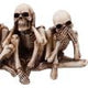 Three Wise Corpse Figurines