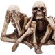 Three Wise Corpse Figurines