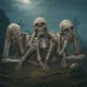 Three Wise Corpse Figurines