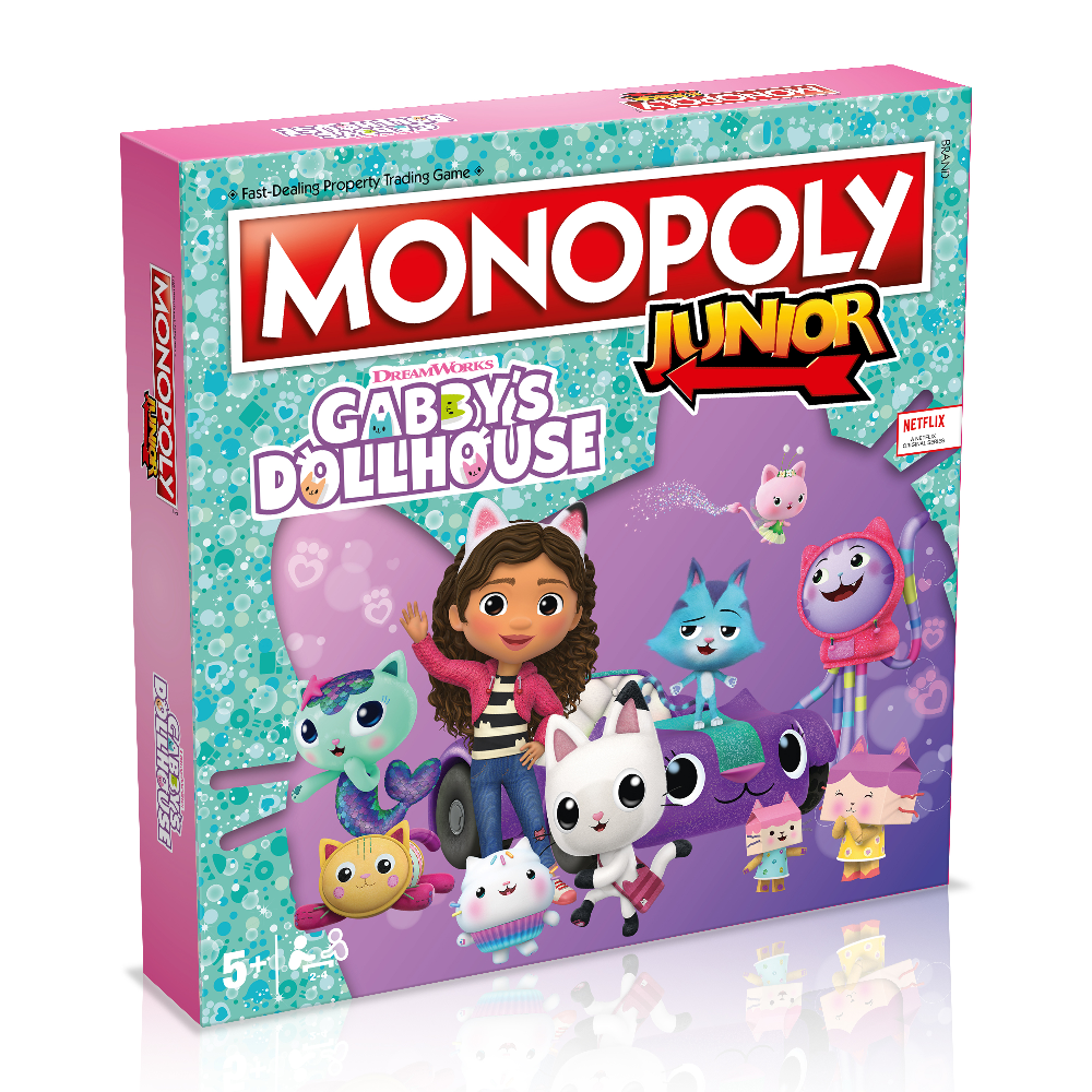 Winning Moves Gabby's Dollhouse-  Monopoly Junior English