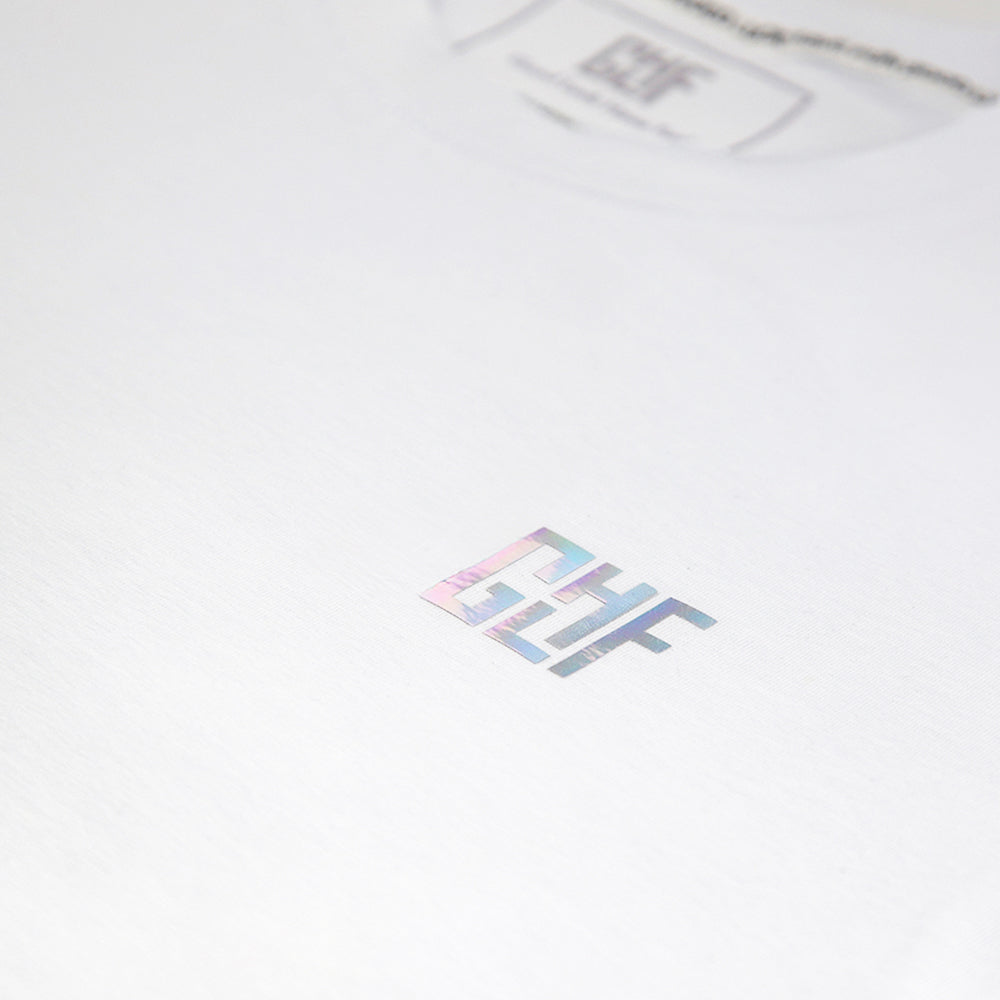 FragON - Holografic Logo Unisex T-shirt White, XL