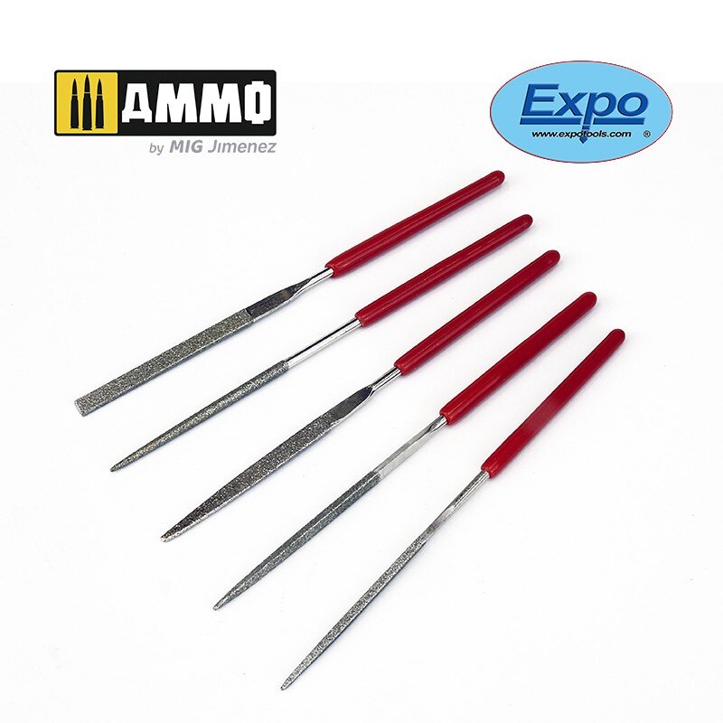 5 pcs Miniature Diamond File Set