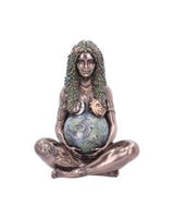 Mini Bronze Mother Earth Art Figurine 8.5cm