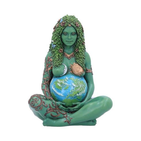 Small Ethereal Mother Earth Gaia Art Statue Painted Figurine – billede 3