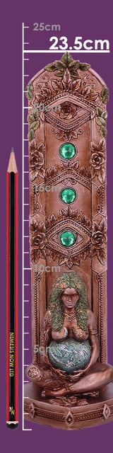 Ethereal Mother Earth Gaia Art Statue Incense Burner