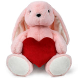 Plush toy WP MERCHANDISE Bunny Jessie with a heart 34cm